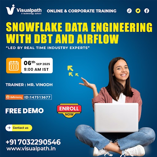 Snowflake Data Engineering Online Free Demo on September 6th